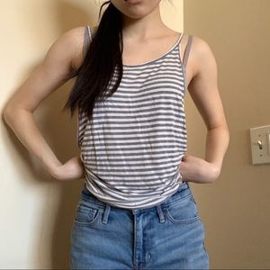 F21 striped tank
